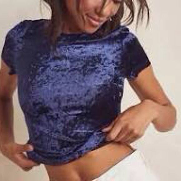 Free People Sexy Velvet Tee! - Picture 2 of 3